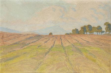 POMPEO FABRI (Roma, 1874 - 1959): Campagna, 1931