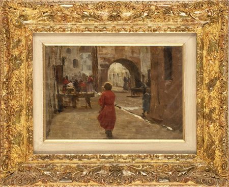 GIUSEPPE DANIELI (Belluno, 1865 - Verona, 1931): Portici