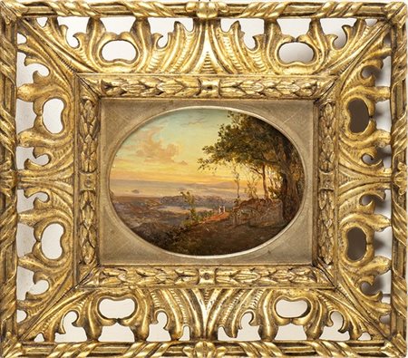 GIACINTO GIGANTE (Napoli, 1806 - 1876): Porto d’ Ischia 