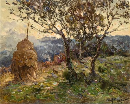 LEON GIUSEPPE BUONO (Pozzuoli, 1887 - 1975)
: Tramonto
