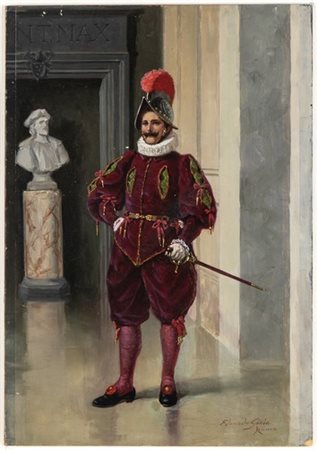 EDOARDO GIOJA (Roma, 1862 - Londra, 1937): Divisa della guardia pontifcia 