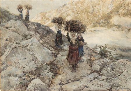 ENRICO COLEMAN (Roma, 1846 - 1911): Le Fascinaie