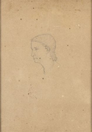 NINO COSTA (Roma, 1826 - Marina di Pisa, 1903): Ritratto di donna 