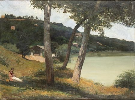 RODOLFO VILLANI (Roma, 1881 - 1941): Paesaggio, 1927