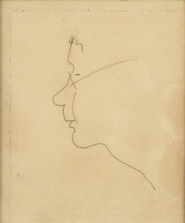 LORENZO VIANI (Viareggio, 1882 - Lido di Ostia, 1936): Profilo, 1930 ca.
