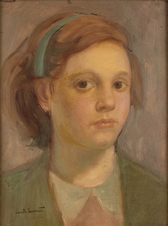 CAMILLO INNOCENTI (Roma, 1871 - 1961)
: Bambina brianzola, 1947
