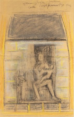 FERRUCCIO FERRAZZI (Roma, 1891 - 1978): Studio per il mausoleo Ottolenghi, 1930