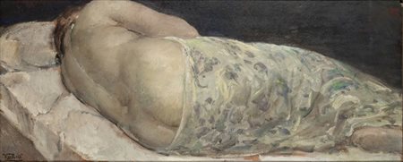 VANNI ROSSI (Ponte San Pietro, 1894 - Milano, 1973): Nudo disteso