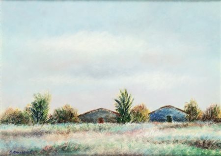GIOVANNI OMICCIOLI (Roma, 1901-1975): Paesaggio 