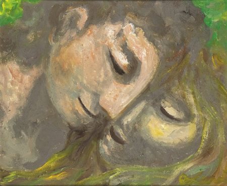 CARLO LEVI (Torino, 1902 - Roma, 1975): Amanti 