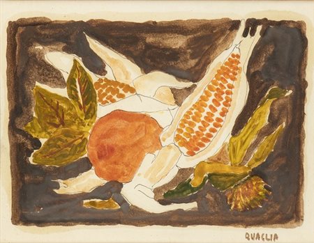 CARLO QUAGLIA (Terni, 1903 - Roma, 1970): Natura morta, 1965