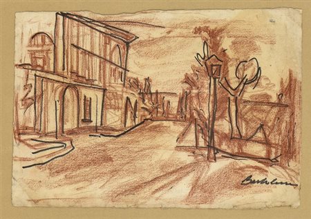 LUIGI BARTOLINI
(Cupramontana, 1892 - Roma, 1963): Paesaggio