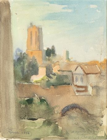 AMERIGO BARTOLI NATINGUERRA (Terni, 1890 - Roma, 1971): Roma, 1954