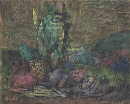 MIRKO BASALDELLA (Udine, 1910 - Cambridge, Massachusetts, Stati Uniti, 1969): Natura morta