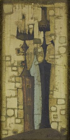 FRANCO CARDINALI (Rapallo, 1926 - Vence, 1985): Lampes à pétrole, 1960