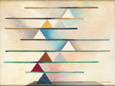 MINO DELLE SITE (Lecce, 1914 – Roma, 1996) : Bilico per sette, 1962