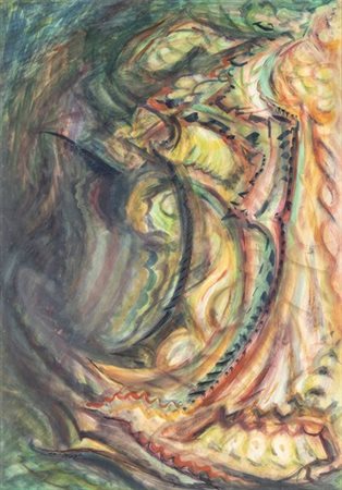 ALBERTO BRAGAGLIA (Frosinone, 1896 - Anzio, 1985): Astratto/Nudi di donne