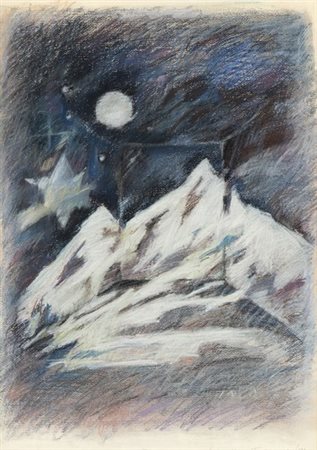 GIOSETTA FIORONI (Roma, 1932): Paesaggio in una stanza, 1983