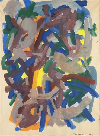 LUIGI MONTANARINI (Firenze, 1906 - Roma, 1998): Astratto, 1958
