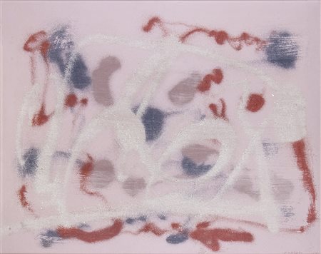 GIULIO TURCATO (Mantova, 1912 - Roma, 1995): Astratto: Sabbia fluorescente