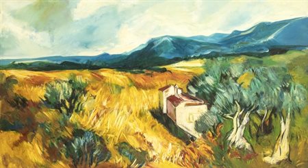 SALVATORE PROVINO (Bagheria, 1943): Paesaggio agreste