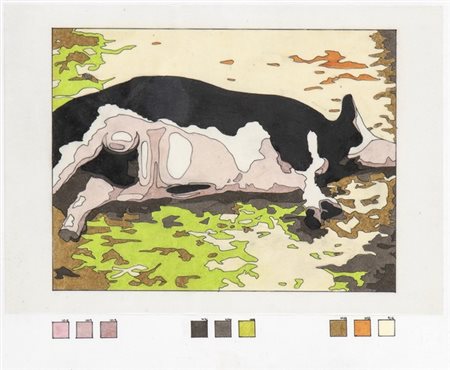 CRISTIANO PINTALDI (Roma, 1970): Bozzetto preparatorio per opera successiva