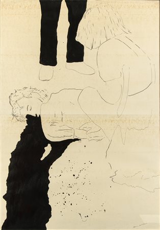 FRANCO ANGELI (Roma, 1935-1988): Senza Titolo, 1967 ca.