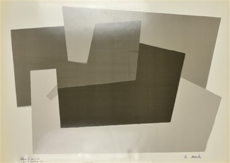 A. Marchi SENZA TITOLO litografia su carta,cm 50x70, es. prova d'artista 2/10...