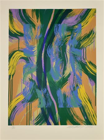 Noriaki Takahashi SENZA TITOLO Serigrafia a colori, mm 600x450, su foglio cm...