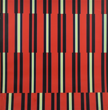 Ignoto SENZA TITOLO litografia su carta, cm 70x70 sul retro: firma L'opera...