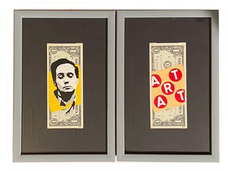 KASH ART New York (Stati Uniti) 1985 Senza titolo 2017 Collage su Dollari...