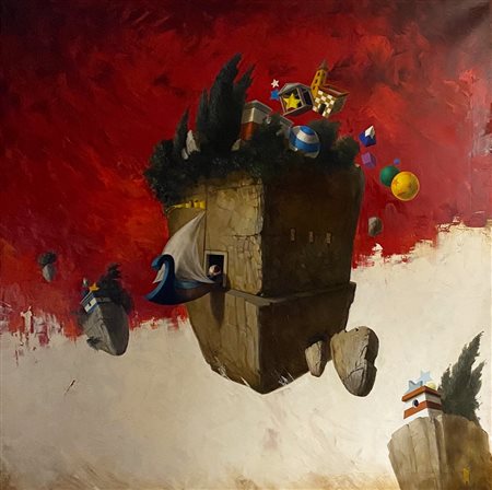 PALUMBO CIRO Zurigo (Svizzera) 1965 Il viaggio 2010 Olio su tela...