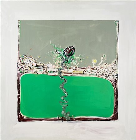 OSSOLA GIANCARLO Milano (Mi) 1935 Germe che trapassa un habitat barbarico...