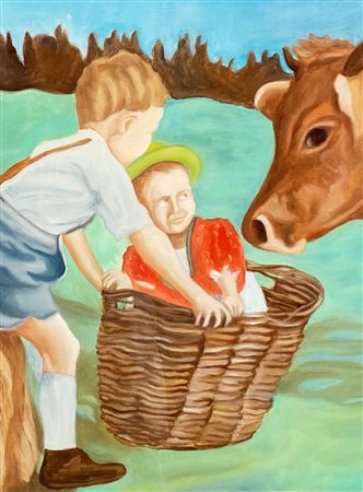 MONTESANO GIANMARCO Torino (To) 1949 Suite trentina 2010 Olio su tela...