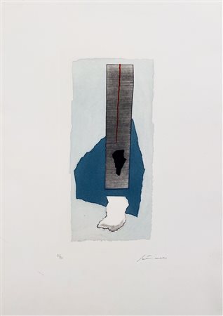 SANTOMASO GIUSEPPE Venezia (Ve) 1957 Composizione 1986 Incisione acquaforte a...