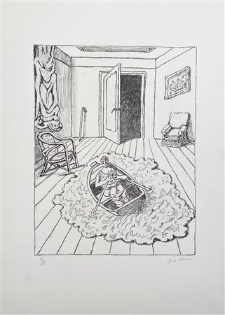 DE CHIRICO GIORGIO Volos (Grecia) 1888 Il ritorno di Ulisse 1973 Litografia...