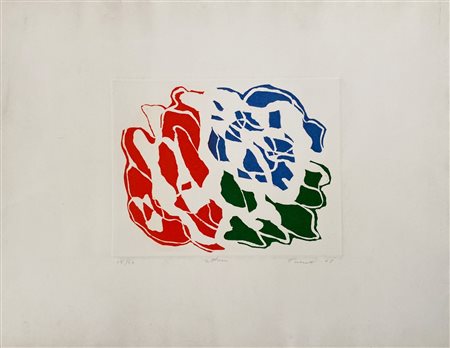 TURCATO GIULIO Mantova (Mt) 1912 Rottura 1968 Incisione acquaforte acquatinte...