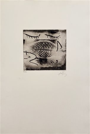 TAPIES ANTONI Barcellona (Spagna) 1923 Oceonografia del Tedio 1979 Incisione...