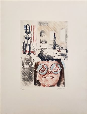 ROTELLA MIMMO Catanzaro (Cz) 1918 Unite States 1971 Incisione acquatinta...