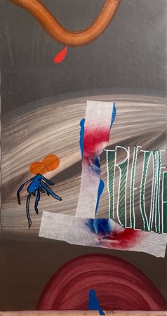 DANGELO SERGIO Milano (Mi) 1932 True to life 1990 Olio su tela 80,00x40,00...