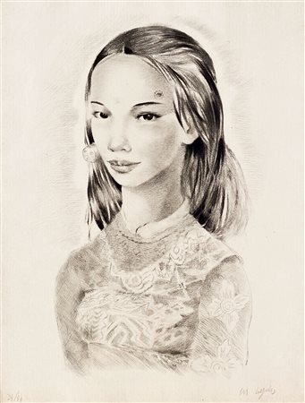 LYDIS MARIETTE Vienna (Austria) 1887 Giovane donna 1936 Litografia su carta...