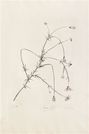 MANZÙ GIACOMO Bergamo (Bg) 1908 Rametto di fiori 1954 Litografia su carta...