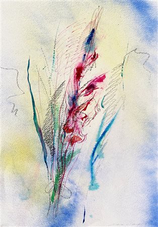 TRECCANI ERNESTO Milano (Mi) 1920 Natura morta 1975 Mista su cartoncino...