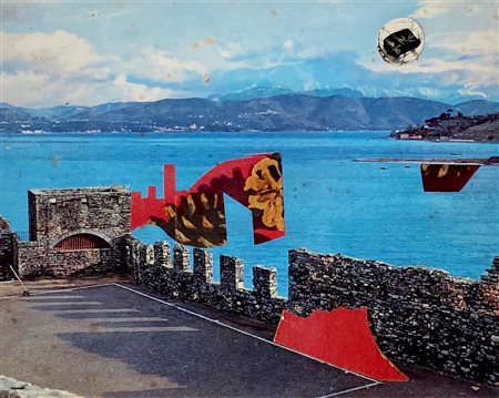 DANGELO SERGIO Milano (Mi) 1932 Senza titolo 1967 Mista e collage su foto...