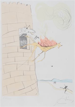 Salvador Dalí (Figueres 1904 - 1989), “Burning Giraffe”.