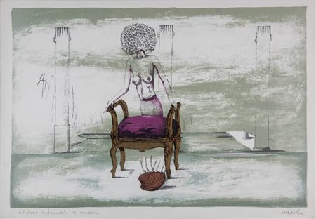 Sergio Vacchi (Castenaso 1925 - Siena 2016), “Piscine lustrali”.