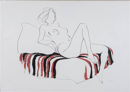 Renato Guttuso (Bagheria 1911 - Roma 1987), “L’attesa”, 1978.