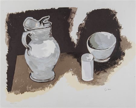 Renato Guttuso (Bagheria 1911 - Roma 1987), “Natura morta”, 1979.