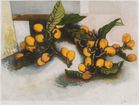 Renato Guttuso (Bagheria 1911 - Roma 1987), “Limoni”.