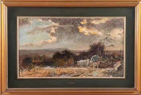 Osvaldo Curandai (Firenze 1931 - Rignano 2019), “Rientro sotto il temporale”.